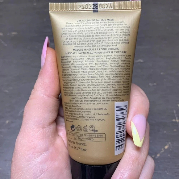 NWT AHAVA 24k Gold Mineral Mud Mask - Picture 2 of 2